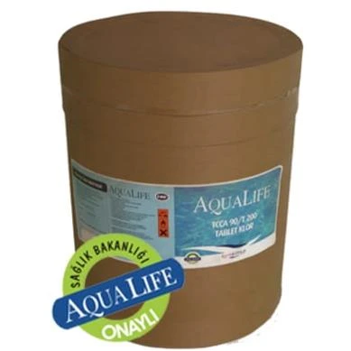 Aqualife Tcca %90 Stabil Aktif Granül Havuz Klor 50kg TdrTR