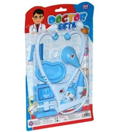 Hobi Toys Doktor Seti Mavi Kartelada - 3 takım