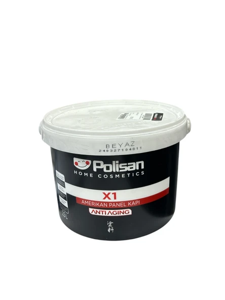 X1 Su Bazlı Kokusuz Amerikan Panel Kapı Ve Ahşap Boyası Beyaz Renk 3,5 lt