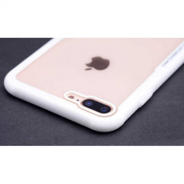 Apple iPhone 7 Plus Kılıf Arkası Şeffaf Cam Kenarları Airbag Silikon Kılıf - 9