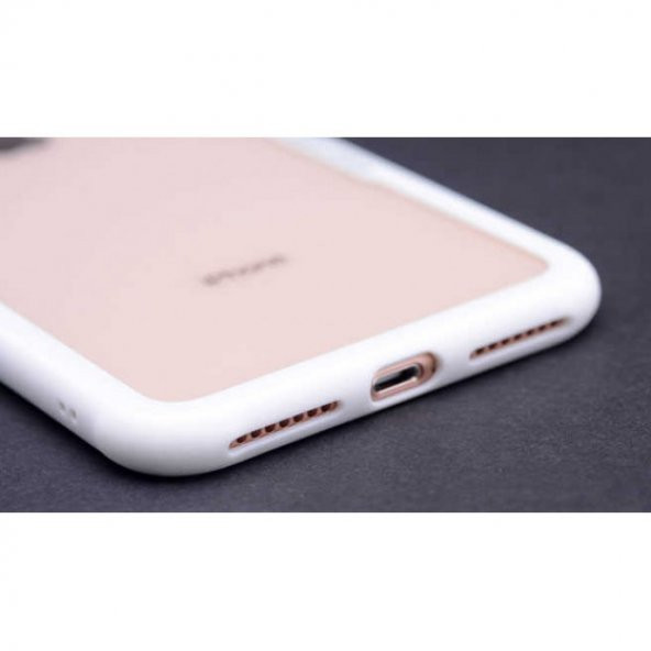 Apple iPhone 7 Plus Kılıf Arkası Şeffaf Cam Kenarları Airbag Silikon Kılıf - 10