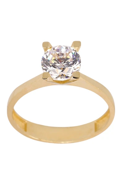 Cigold Tektaş Yüzük 14 Ayar Altın 2.46 Gr OA-C11401029021