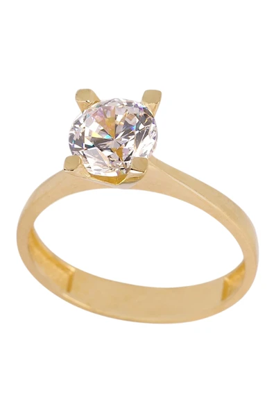 Cigold Tektaş Yüzük 14 Ayar Altın 2.46 Gr OA-C11401029021 - 2