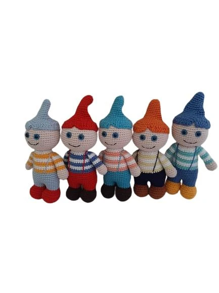 Sevimli Cüceler Takımı Amigurumi Organik Oyuncak - 1