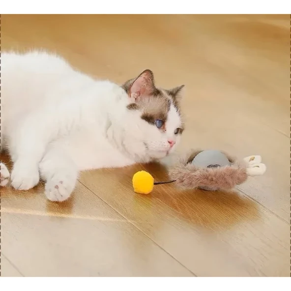 Tüylü Şarjlı Kedi Oyuncağı - 3