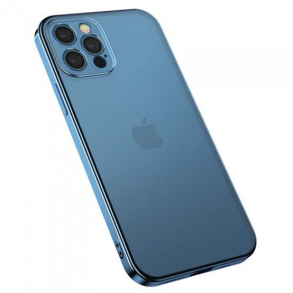 Apple iPhone 12 Pro Max Kılıf Matte Electroplated TPU Silikon Kapak