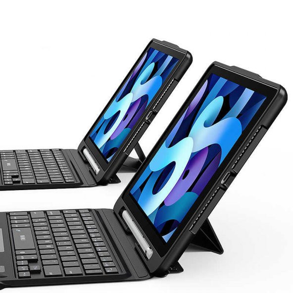 Apple iPad Pro 11 inç 2018 Bluetooth Klavyeli Kablosuz Tablet Kılıfı (A1980/A2013/A1934/A1979) - 7