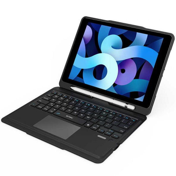Apple iPad Pro 11 inç 2018 Bluetooth Klavyeli Kablosuz Tablet Kılıfı (A1980/A2013/A1934/A1979) - 8
