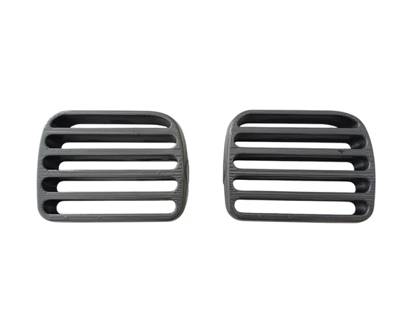 Renault Clio Reno Thalia GRİ RENK 1 ÇİFT  Orta Kalorifer Fan Havalandırma Izgarası - 2