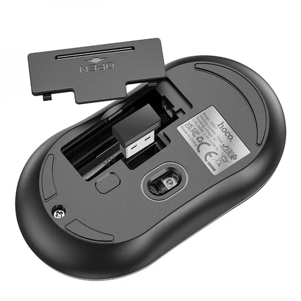 HOCO GM21 Platinium 1600dPi 2.4G Bluetooth Kablosuz Optik Mouse - 4