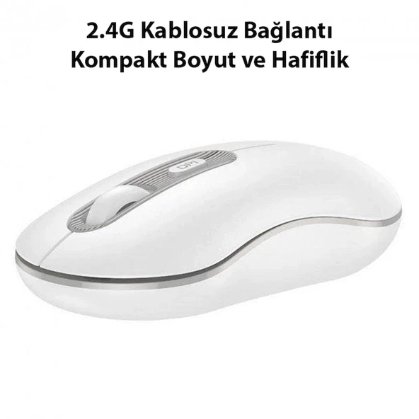 HOCO GM21 Platinium 1600dPi 2.4G Bluetooth Kablosuz Optik Mouse - 8