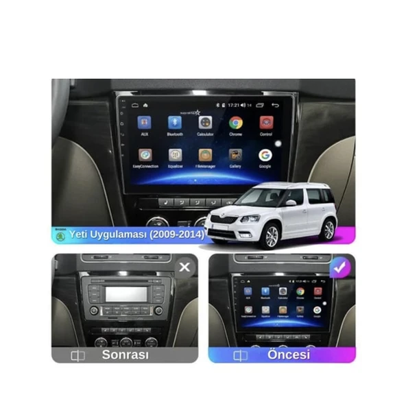 Skoda Yeti Multimedya (2010-2017) 2 GB RAM 32 GB Hafıza 4 Çekirdek Soundway - Resim 9