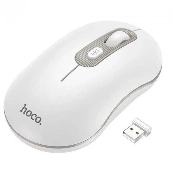 HOCO GM21 Platinium 1600dPi 2.4G Bluetooth Kablosuz Optik Mouse - 6