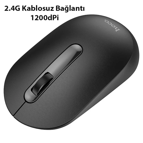 HOCO GM14 Platinium 1200dPi 2.4G Bluetooth Kablosuz Optik Mouse - 3
