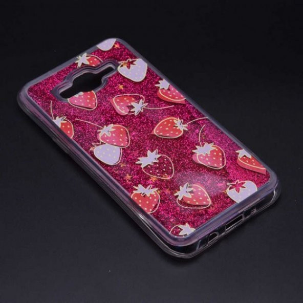 Samsung Galaxy J7 Kılıf İçi Simli ve Sıvılı Darbeye Dayanıklı Silikon Kapak - 4