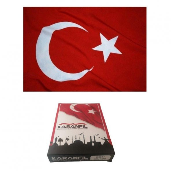 Türk Bayrağı 150x225 cm Ebatında Kumaş Türk Bayrağı Al Bayrak 150*225 Bez Bayrak - 2