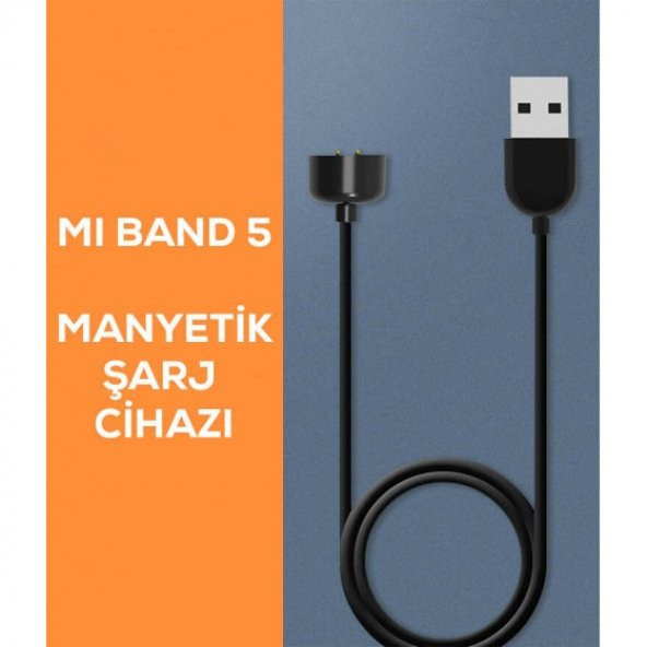 Xiaomi Mi Band 5 Manyetik Usb Şarj Cihazı