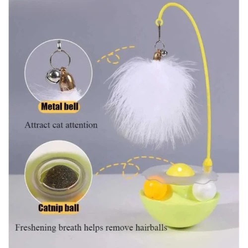 Zilli Kedi Otlu Hacıyatmaz Oyuncağı - 5