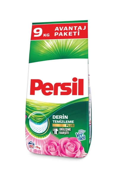 Persil Matik Toz Çamaşır Deterjanı 9KG Gülün Büyüsü (60 Yıkama)