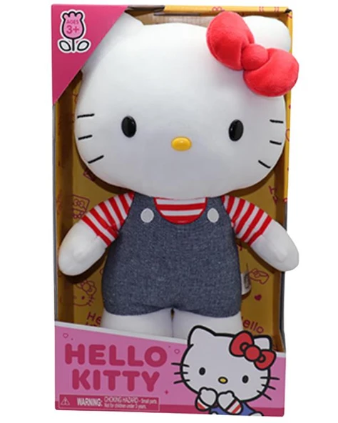 Hello Kitty Sürpriz Peluş 30 Cm Kot Tulum
