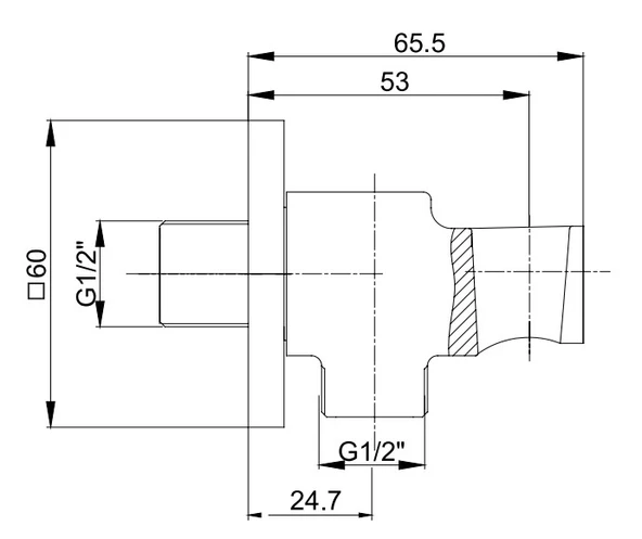 ECA Tiera Ankastre Duş Seti 2-Yollu Mat Siyah 102199772C1 - Resim 10