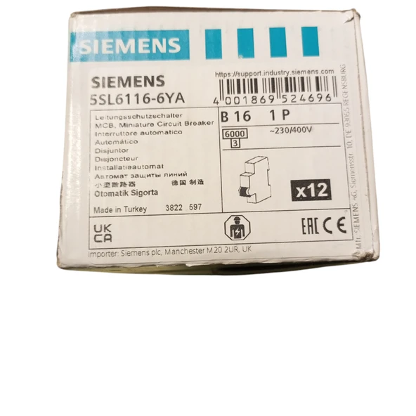 Sıemens 5Sl6116-6Ya Otomatik Sigorta 16 Amper B Tipi - 2