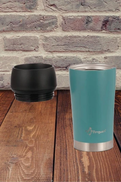 Penguen-3024 Turkuaz Mug Termos 300 Ml - 3