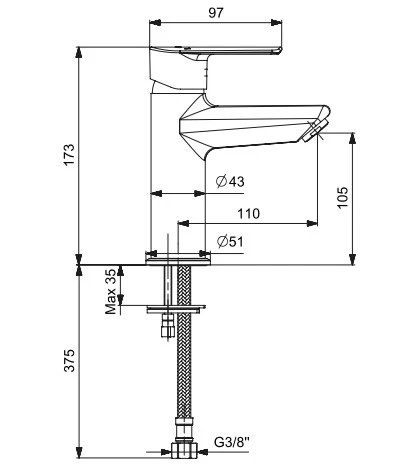 ECA Lia Plus Lavabo Bataryası 102188886 - Resim 2