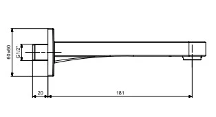 ECA Ankastre Banyo Bataryası Çıkış Ucu Gaga 102159009 - Resim 2
