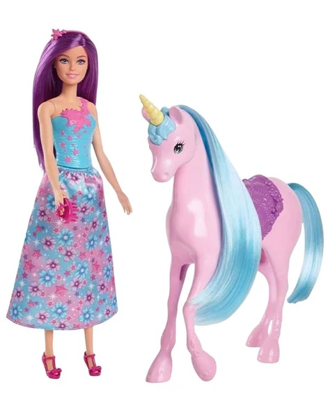 Barbie Bebek ve Tek Boynuzlu At HYT62 - Resim 2