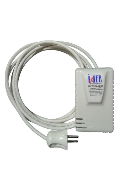 Itec NYS 3 Model Gaz Alarm Dedektörü Kablo Uzunluk Seçeneklı