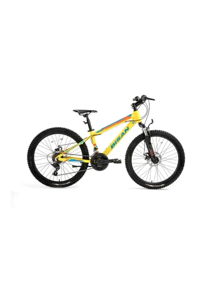 Bisan KDX 2900 D MD Fren 21 Vites 24 Jant Dağ Bisikleti Cat Sarı Mavi 30 Kadro
