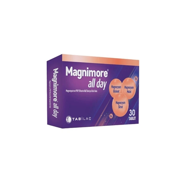 Magnimore All Day Takviye Edici Gıda 30 Tablet ürün görseli