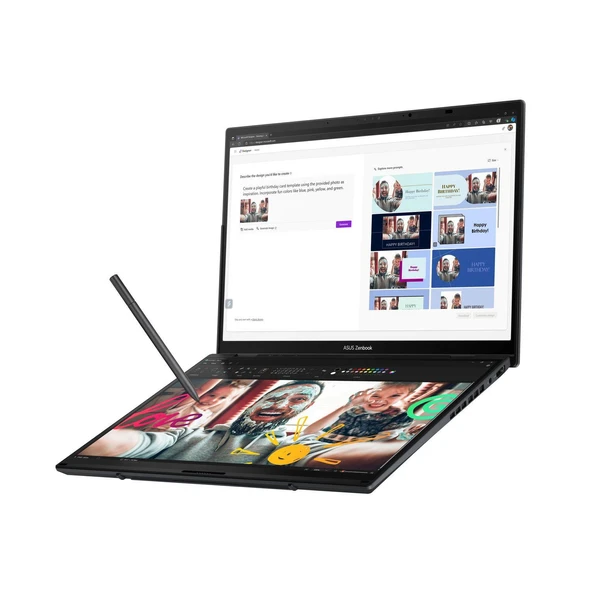 ASUS Zenbook DUO UX8406 – Intel 7 155H - 14’’ OLED Touch – 16GB-1TB SSD– Q İng. Klavye-1 Yıl Garanti - 3