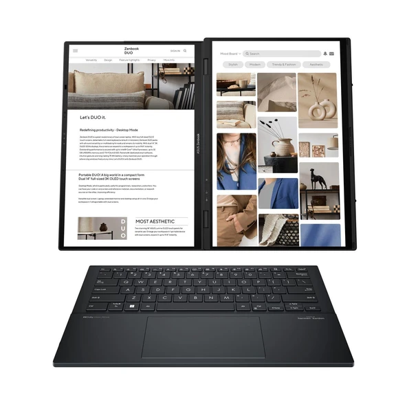 ASUS Zenbook DUO UX8406 – Intel 7 155H - 14’’ OLED Touch – 16GB-1TB SSD– Q İng. Klavye-1 Yıl Garanti - 2