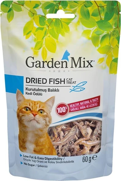 Garden Mix Kurutulmuş Balıklı Kedi Ödülü 60 gr