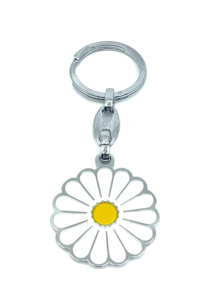 Papatya Metal Anahtarlık - Resim 2