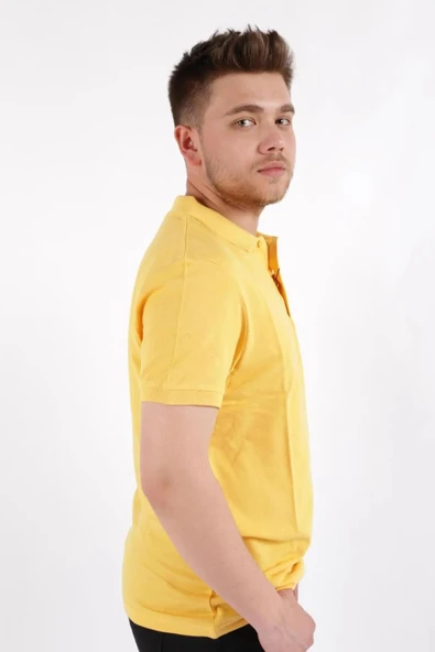 Cazador Erkek T-shirt Polo Yaka Pike  4613 SARI - Resim 3