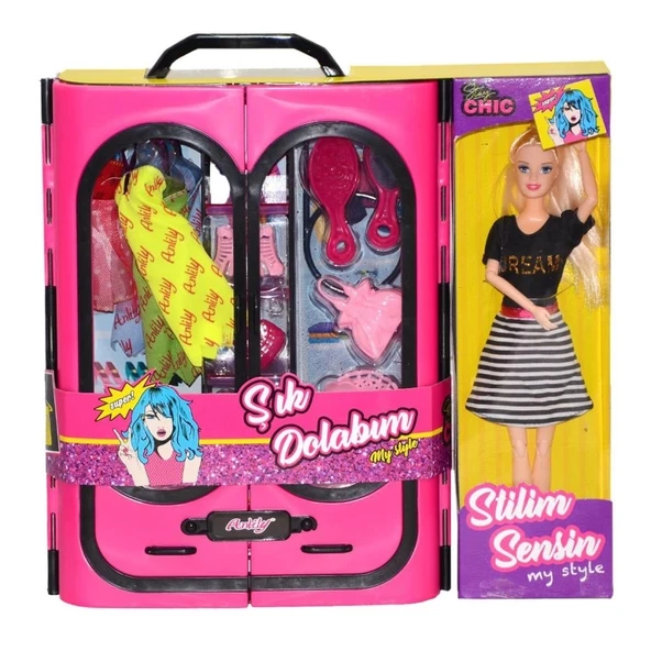 Nessiworld NessiWorld02441 Oydaş, Anlily Bebek ve Elbise Dolabı