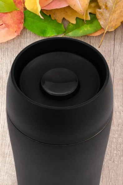 Penguen-3024 Siyah Mug Termos 300ml - 2