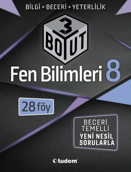 TUDEM YAYINLARI 8.SINIF LGS 3 BOYUT FEN BİLİMLERİ BECERİ TEMELLİ SORULAR 28 FÖY
