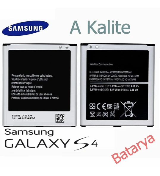 Samsung Galaxy S4 i9500 i9505 Batarya B600BC - 4