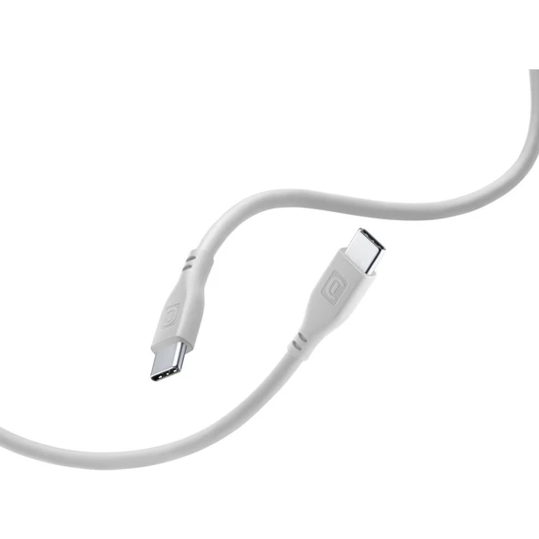 Cellularline Cellularline USB Şarj + Data Kablo Usb-C To Usb-C 2metre  Beyaz - 2