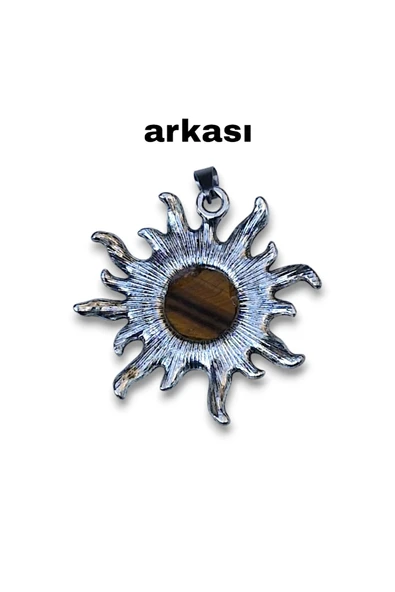 Güneş Motifli Kaplangözü Kolye 465-4 - 5