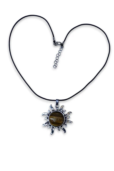 Güneş Motifli Kaplangözü Kolye 465-4 - 2