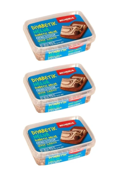 Koska Diyabetik Kakaolu Helva 350 gr 3 lü
