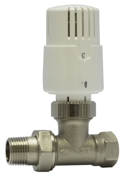 10 Adet ECA TRV4 Termostatik Düz Radyatör Valfi Petek Vanası 602120756 - 2