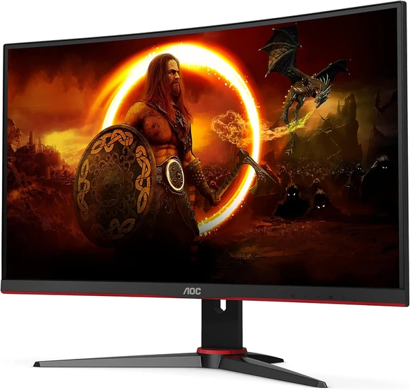 AOC C27G2ZE/BK 27 inç Kavisli Oyuncu Monitörü, VA, 240Hz, 0.5ms, Freesync Premium, DP+HDMI, Full HD 1500R Curved Gaming Monitör - 4