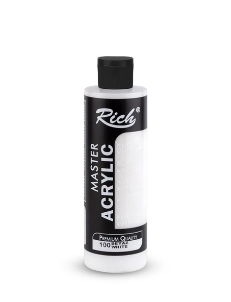 Rich Master Akrilik Boya 240 ml Beyaz ürün görseli 1