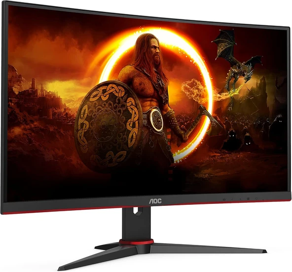 AOC C27G2ZE/BK 27 inç Kavisli Oyuncu Monitörü, VA, 240Hz, 0.5ms, Freesync Premium, DP+HDMI, Full HD 1500R Curved Gaming Monitör - 5